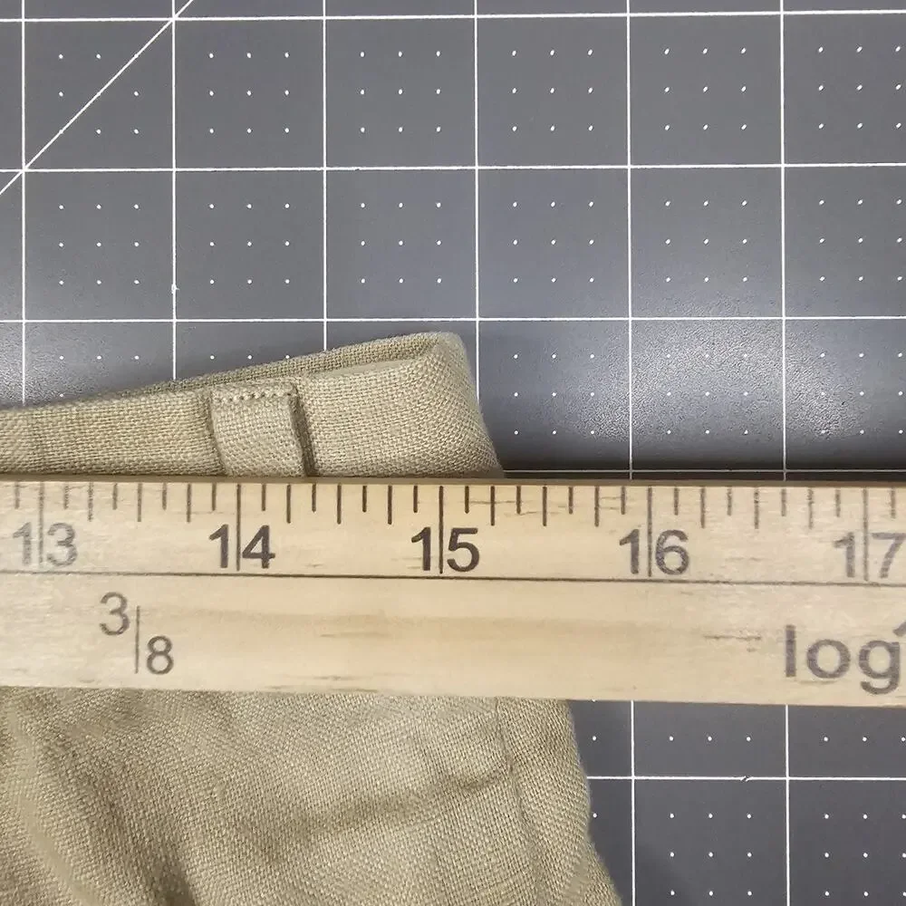 Brooks Brothers Linen Pants 30x28 Tan Khaki Straight Chinos Preppy Trousers Read